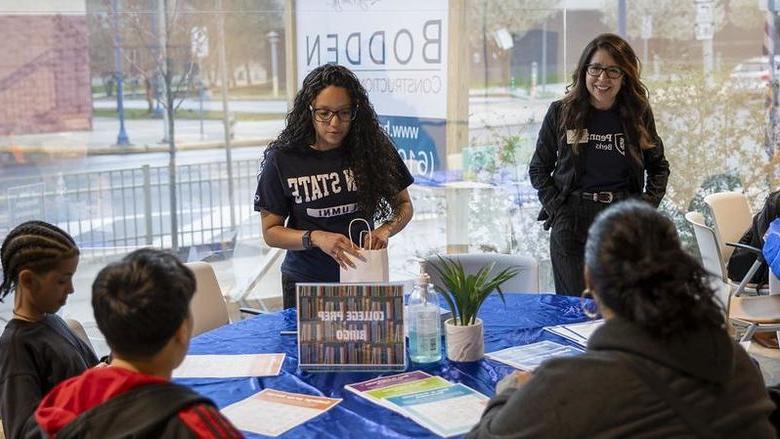 Spanish speaking faculty and staff visited Centro Hispano for family night.